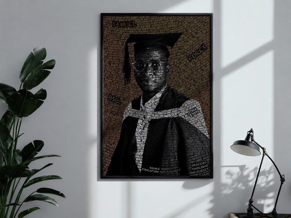 Custom typography portrait by ARTommy