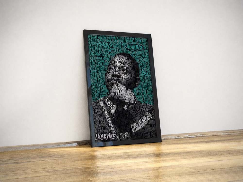 Custom typography portrait by ARTommy
