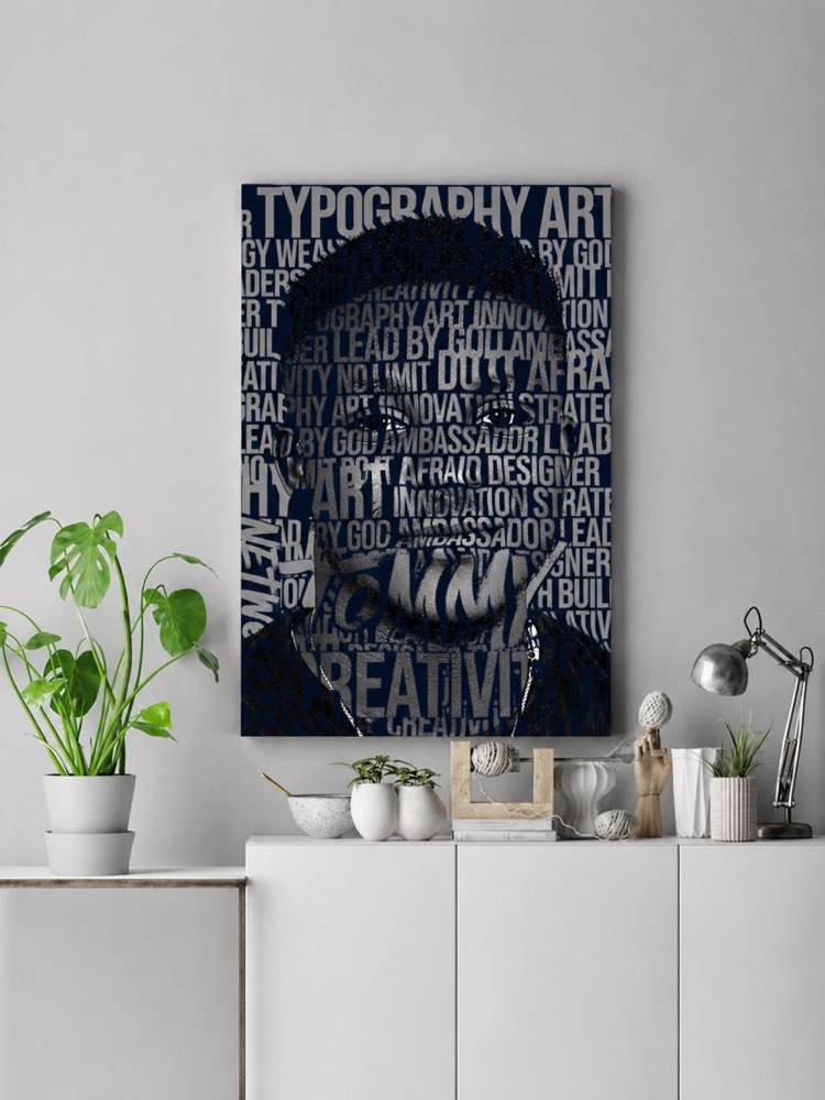 Custom typography portrait by ARTommy