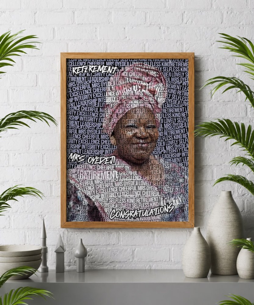 Custom typography portrait by ARTommy