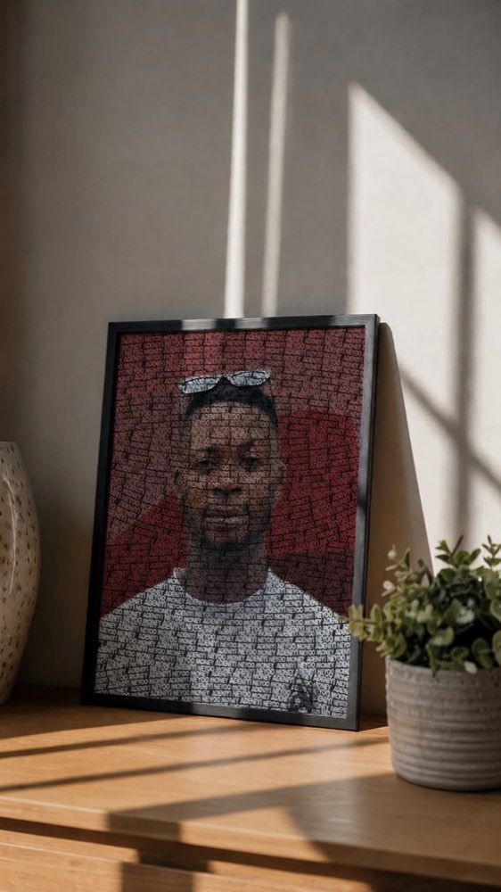 Custom typography portrait by ARTommy